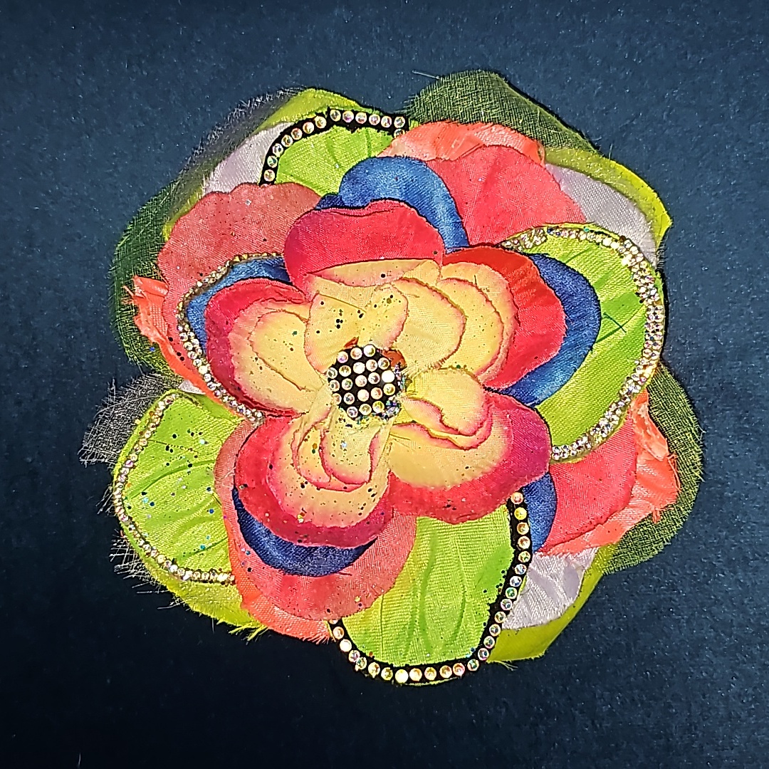 Beautiful CustomMade Flower Uv Reactive To Blacklight